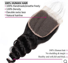 Load image into Gallery viewer, Loose curl hd 5*5” lace closure