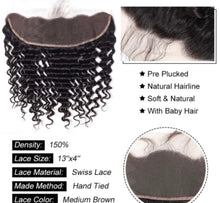 Load image into Gallery viewer, Deep Wave transparent 13*4” Frontal